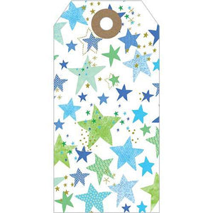 Blue Stars Gift Tag