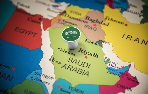 Saudi Arabia Modern Map