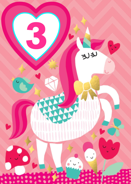 Happy Unicorn 3 (3 Years)