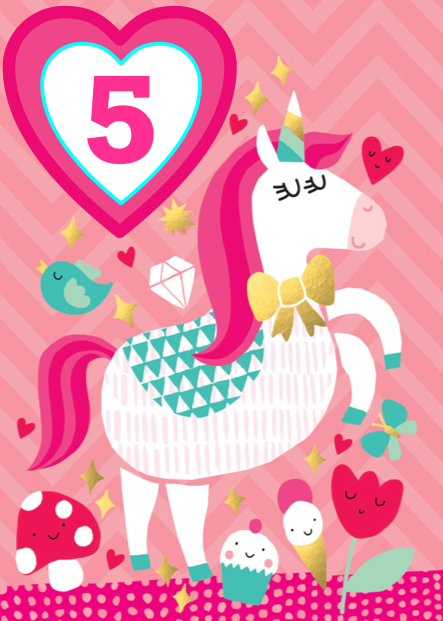 Happy Unicorn 5 (5 Years)