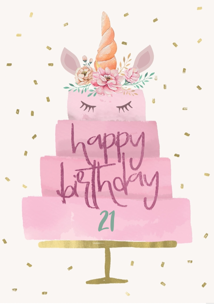 Pink Unicorn 21 (21 Years)