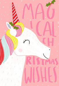 Holiday Pink Unicorn