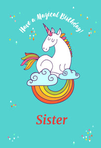 Rainbow Unicorn Sister