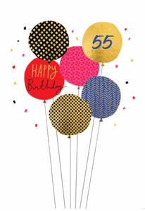 Foil Balloons 55 (55 Years)