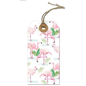 Pink Flamingos Gift Tag