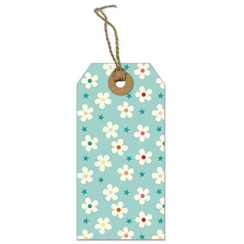 Flowers and Stars Gift Tag