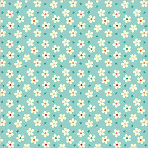 Flowers and Stars Gift Wrap