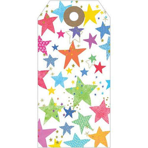 Multicolour Stars Gift Tag