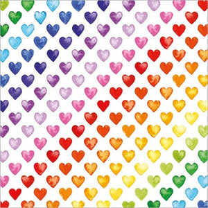 Rainbow Hearts Gift Wrap